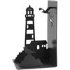 Balvi Fermalibri Lighthouse Colore nero Classica veduta della costa: faro e gabbiani Metallo