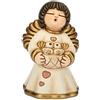 THUN - Angelo della Famiglia con Uccellini - Formato Piccolo - Ceramica - 11,2 cm h