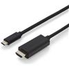 Digitus Cavo usb Digitus USB-C/HDMI 19 TFT 1Port KVM 2m Nero [DN-95313-1]