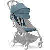 Stokke Rivestimento Colorato 6+ YOYO³ per Passeggino, Aqua | Seduta imbottita e capottina estensibile con finestrella, tasca posteriore con zip. Richiede il telaio YOYO³.