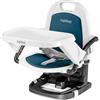 Peg Perego PEG Rialto Alzasedia Pappa, Sedia Bimbi Portatile e Regolabile, Chiusura Compatta, Vassoio Rimovibile, Seggiolone da Viaggio per Bambini da 6 Mesi a 3 Anni (0-15 kg), Petrolio