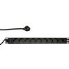 LogiLink PDU9C03 protezione da sovraccarico 9 presa(e) AC 230 V 2 m Nero