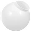 SOPOTUTU Globo per Lampioni da Giardino in Acrilico Bianco, Copri Lampada | Foro Circa 12, 5cm, Protezione del Bulbo, Installazione Semplice, Uso Patio, Effetto Caldo