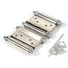 Yosoo 7,6 cm in Acciaio Inox a Doppia Azione Molla cardine per Porta Saloon Cafe Porta Shop Swing ¨C Argento, Pezzi