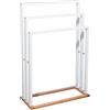 5 five simply smart Portasciugamani su Piedi Bianco Naturéo - 5 five simply smart