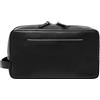 Fossil Westover - Astuccio da viaggio in pelle da uomo, nero, taglia unica, con manico singolo