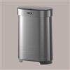 RICICLA FACILE Cestino Pattumiera Automatica con Sensore 60 Lt in Acciaio Inox Titanio Smontabile