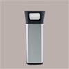 RICICLA FACILE Cestino Pattumiera Quadrato con Posacenere 25 Lt in Acciaio Inox Argento JAH3222