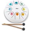 Vilac Lingua Drum-Strumento a percussione in metallo al Suono Zen, concesso in Do Maggiore con Un'Ottava, ideale per introdurre I Bambini alla Musica. Include partizioni e scheda esplicativa, 8379