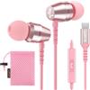 LUDOS OMNITONE Cuffie USB C, Garanzia 5 Anni, Auricolari USB C In-Ear per iPhone 16 15 Pro Max Plus iPad, Cuffie Type C con Microfono per Samsung Galaxy S24 S23 Ultra S22 S21 FE S20 A53 A54 - Rosa
