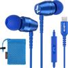 LUDOS OMNITONE Cuffie USB C, Garanzia 5 Anni, Auricolari USB C In-Ear per iPhone 16 15 Pro Max Plus iPad, Cuffie Type C con Microfono per Samsung Galaxy S24 S23 Ultra S22 S21 FE S20 A53 A54 - Blu