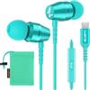 LUDOS OMNITONE Cuffie USB C, Garanzia 5 Anni, Auricolari USB C In-Ear per iPhone 16 15 Pro Max Plus iPad, Cuffie Type C con Microfono per Samsung Galaxy S24 S23 Ultra S22 S21 FE S20 A53 A54 - Turchese