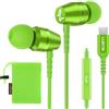 LUDOS OMNITONE Cuffie USB C, Garanzia 5 Anni, Auricolari USB C In-Ear per iPhone 16 15 Pro Max Plus iPad, Cuffie Type C con Microfono per Samsung Galaxy S24 S23 Ultra S22 S21 FE S20 A53 A54 - Verde