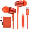 LUDOS OMNITONE Cuffie USB C, Garanzia 5 Anni, Auricolari USB C In-Ear per iPhone 16 15 Pro Max Plus iPad, Cuffie Type C con Microfono per Samsung Galaxy S24 S23 Ultra S22 S21 FE S20 A53 A54 - Corallo