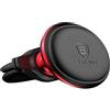 Baseus Magnetic Air Vent Car Mount Holder with Cable Clip (Red/Black)