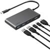 Belkin Hub USB-C a 5 Porte con HDMI 4K a 60 Hz, Power Delivery 100W, Trasferimenti Dati Rapidi da 5Gbps, Adattatore USBC Multiporta per MacBook, iPad Pro, Cromebook, HDMI 2.0 Aggiornato - Grigio