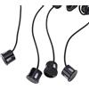 Yctze Sensori Di Parcheggio Posteriori - Sensore Di Parcheggio Per Auto 12V Kit Di Di Retromarcia Avviso Di Sonde Di Segnalazione Sonora (Nero)