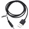 vhbw Cavo di ricarica USB vhbw compatibile con cuffie AKG NC60NC, N60NC, K495NC, K840KL, K490NC - Cavo da USB a jack da 2,5 mm, 100 cm, nero
