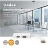 Nedis Adattatore Displayport | DisplayPort maschio | DVI-D 24+1-pin femmina / HDMI™ femmina / VGA femmina | Placcato oro | Commutabile | ABS | ABS | Bianco | Blister NE550722420