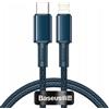 Baseus Cavo da Usb-C a Lightning Baseus intrecciato ad alta densità, 20W, 5A, Pd, 1M (blu)