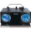 Lenco LFM-110BK - Macchina per feste 2 in 1 con doppia matrice RG 8 luci e macchina per nebbia