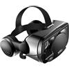 Avizar, visore VR per smartphone con cavo jack da 3,5 mm (angolo di visione di 120°), colore nero