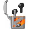 Eko, cuffie Bluetooth 5.3 TWS ENC modello Optimus con display a LED, arancione