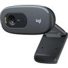 LOGITECH Webcam Logitech C270 HD, cavo patch UACC EL 0,3 m, 960-000584