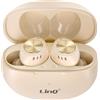 LinQ, cuffie Bluetooth con microfono integrato, giallo-grigio