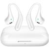 LinQ, auricolari Bluetooth con gancio e microfono, bianco