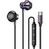 LinQ, cuffie in-ear USB-C con musica magnetica e vivavoce, grigio