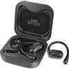 LinQ, cuffie Bluetooth con design aperto e controllo touch + scatola di ricarica, nero