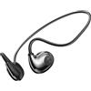 LinQ Cuffie Bluetooth a conduzione ossea impermeabili IPX4 LinQ, nero