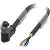 Phoenix Contact Cavo sensore M12 PUR a 4 poli angolato schermato/trainante. Codifica A, lunghezza 8,0 metri nero-grigio RAL 7021,