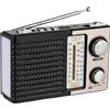 Avizar, radio multibanda FM/MW/SW con antenna telescopica, oro