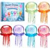 Huifengjie 6 Pezzi Jellyfish Squishy, Medusa Squishy Set, Giocattolo Antistress Morbido Slow Rising, Fidget Toy Rilassante in Materiale PU, Idea Regalo e Party Favor per Bambini, Adulti, Ufficio e Casa