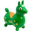 Gymnic Rody verde cavallino gonfiabile per saltare per bambini 3+, gioco psicomotorio per equilibrio e coordinazione, compatibile con basi a dondolo o su ruote, made in italy
