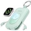 RORRY Powerbank, Power Bank 20000 mAh, 30 W PD, ricarica rapida, caricatore portatile con 2 cavi integrati, batteria esterna per cellulare con portachiavi, essenziale da viaggio per iPhone, Apple