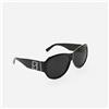 Fendi Occhiali da sole ovali oversize Fendi S472M-001-125, nero