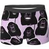 WBQLSL Boxer con stampa gorilla, comodi per casa, pendolari e sport, Nero , XXL