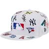New Era ERA Cappello con Visiera 59FIFTY Fitted MLB Bianco per Uomo e Donna 7 1-4