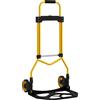 HOMCOM Carrello Portapacchi con Maniglia Telescopica, Portata 60kg, Telaio Acciaio, Giallo | Aosom Italy