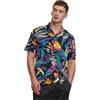 Urban Classics Viscose AOP Resort Shirt Uomo Camicia Maniche Corte Multicolore Largo