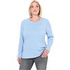 Ulla Popken Sweatshirt, Weiter Stehkragen, Kordel, Raglanärmel Felpa Donna