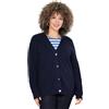 gs1 data protected company 4069787000005 Ulla Popken Strickjacke, Uni mit Großen Knöpfen Maglione Cardigan Donna (Pacco da 1)
