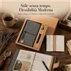 Quaderno a Fogli Mobili Vintage Ricaricabile con Penna e Scatola Regalo