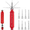 JRready ST5354 Kit di Strumenti per la rimozione dei terminali per Tyco Amp Micro Timer MCP MQS MCON Molex Bosch ECC. Strumento di Riparazione per connettori automobilistici, Include 8 Punte di