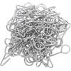 RUNROTOO Ganci Sedile Auto S in Acciaio 50 Pezzi Argento per Coprisedile | Fissaggio Sicuro, Resistenti alla Deformazione, Uso Versatile, Carico 4, 5kg, per Coprisedili Auto