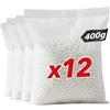 KARAT 12 deumidificatori da 400 g, sacchetti di ricarica granulati, ricaricabili e riutilizzabili (sacchetti di ricarica, set da 12 400 g)