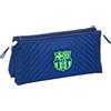 safta F.C. Barcellona NAVY Blue - Beauty case scuola per bambini, con cerniera semplice, ideale per bambini di diverse età, comodo e versatile, qualità e resistenza, 22 x 8 x 10 cm, Blu navy, M, Casual
